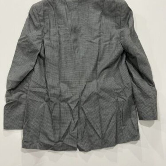LAUREN Ralph Lauren 42XL 2 Button Silk/wool Houndstooth Blazer Sport Coat Gray - Picture 2 of 5